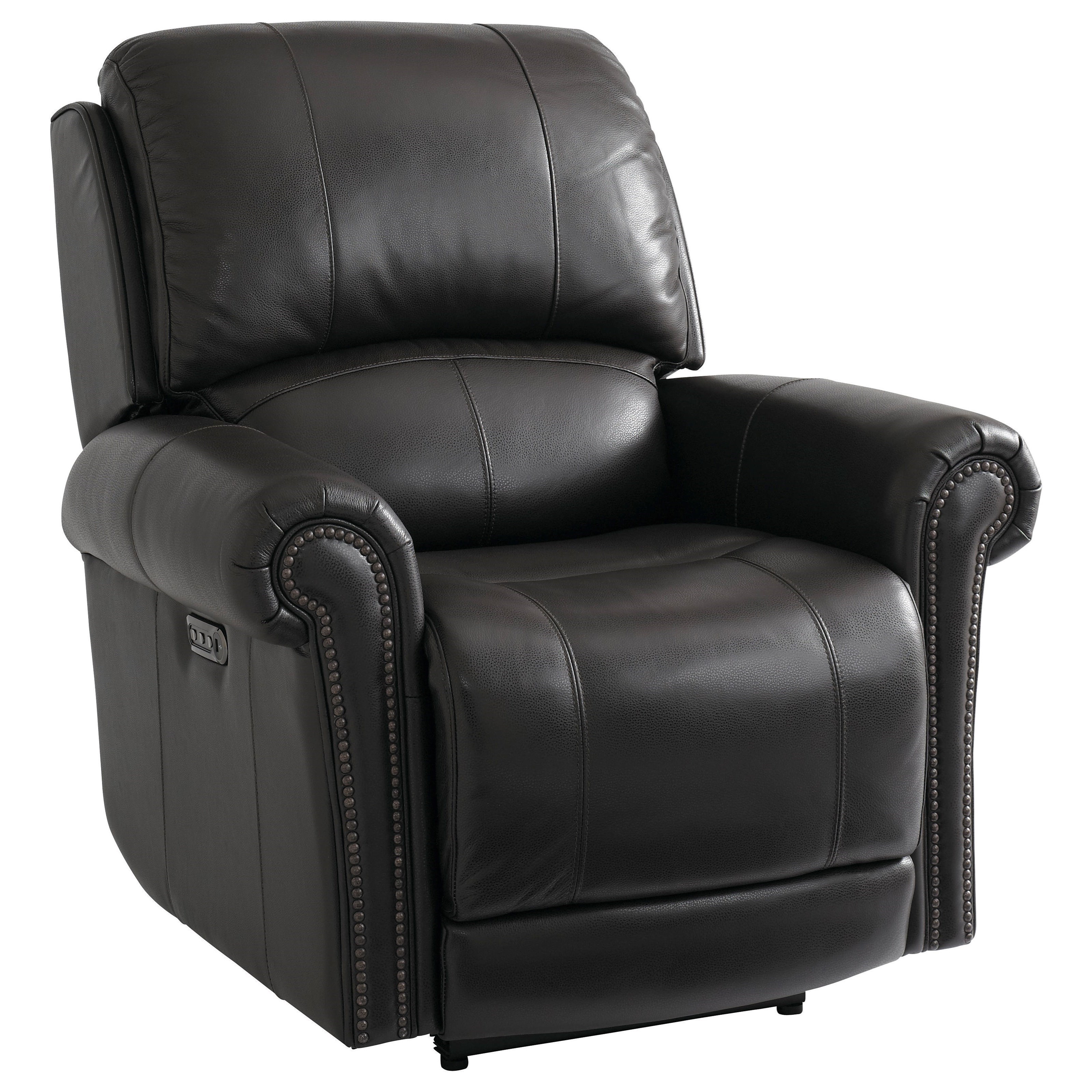 Bassett Olsen Club Level Traditional Power LayFlat Recliner with